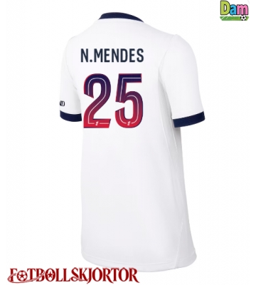Paris Saint-Germain Nuno Mendes #25 Bortatröja Dam 2026-27 Kortärmad